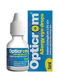 Opticrom : Opticrom Allergy Eye Drops Sodium cromoglicate 10ml